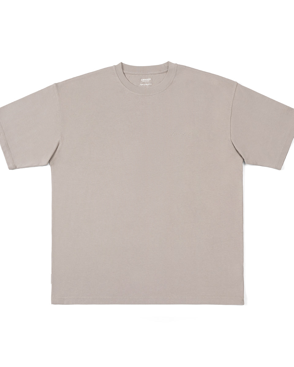 SIMWOOD 320gsm 100% Cotton Washed Vintage T-shirts